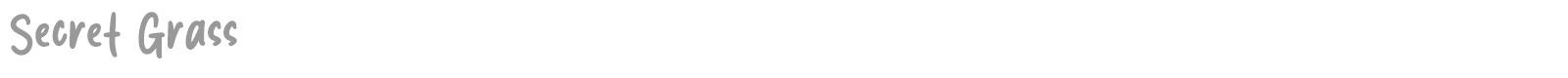 Secret Grass font preview